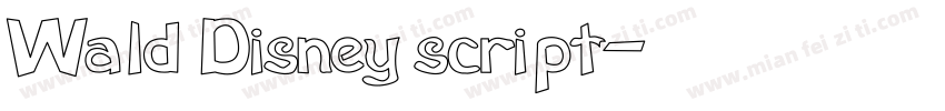 Wald Disney script字体转换